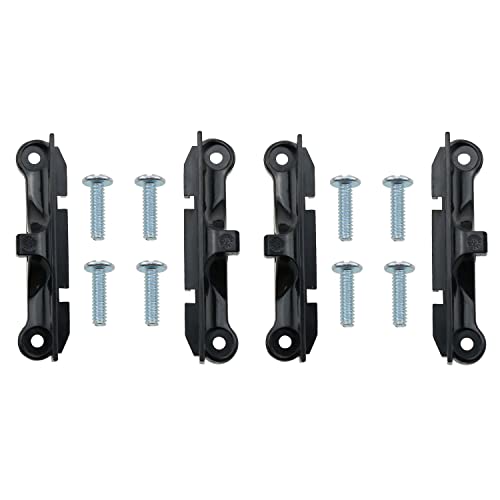 ZZHXSM 4pcs CPU Fan Support Bracket with 8pcs Mounting Screws for AM4 Socket, Black - Image 1