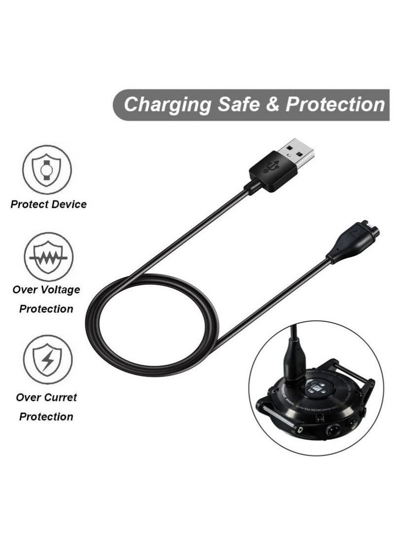 Golau Charging Cable for Garmin Fenix 7 7S 7X / 6 6S 6X / 5 5S 5X / Forerunner 45 55 245 745 945 Music / Approach S10 S12 S40 S42 S60 / Vivoactive 3 4 4S / Instinct / Venu 2 2S Plus - Image 3