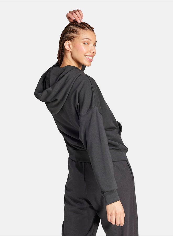 Adidas Essentials Big Logo French Terry Loose Hoodie - Image 2