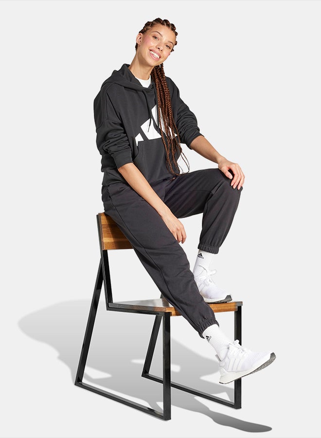 Adidas Essentials Big Logo French Terry Loose Hoodie - Image 3