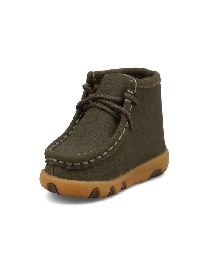 Twisted X Infant's Chukka Driving Moc, Moc Toe, Taupe, 6 M - Image 1