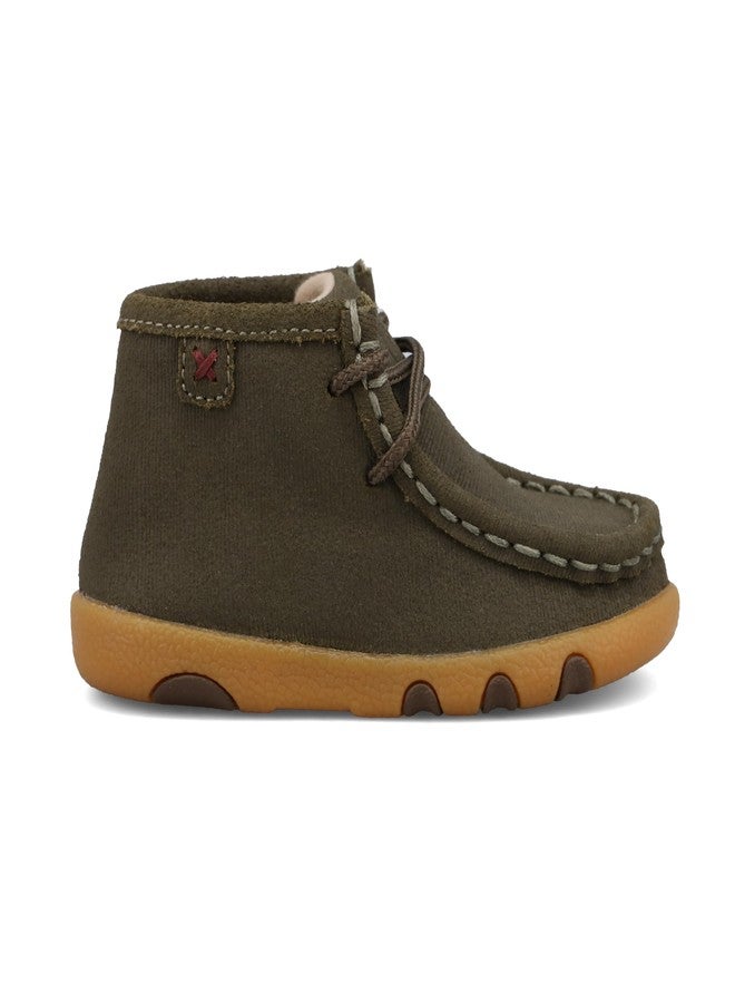 Twisted X Infant's Chukka Driving Moc, Moc Toe, Taupe, 6 M - Image 4