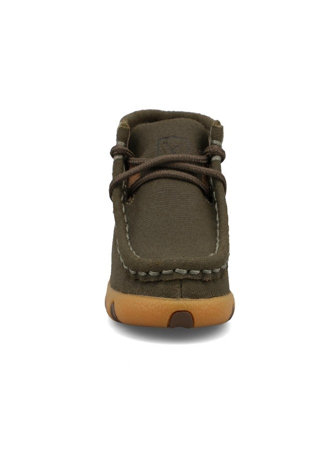 Twisted X Infant's Chukka Driving Moc, Moc Toe, Taupe, 6 M - Image 5