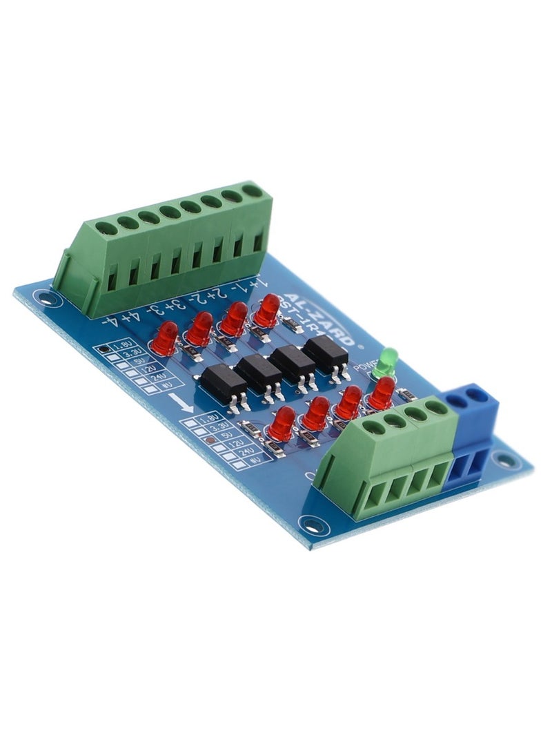 وحدة تحويل جهد مستوى إشارة PLC لوحة ضوئية عازلة من الأوبتوكوبلر - Image 1