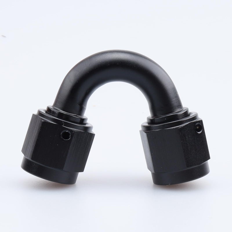 AC PERFORMANCE 6 AN Female to 6 AN Female 150 Degree Swivel Coupler Union Fitting Adapter Aluminum Black - Image 2
