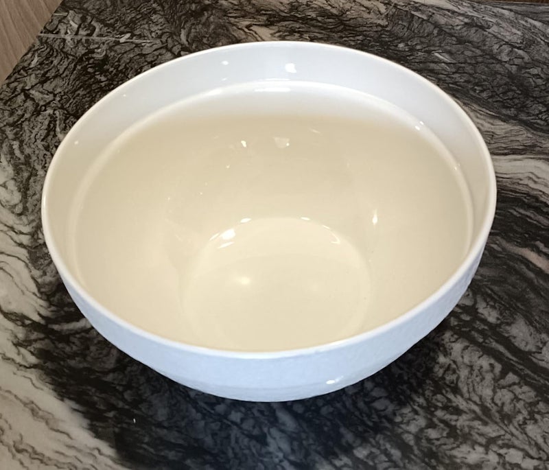 PAUL SONS PAUL SONS Hospitality Frosted Polycarbonate Salad and Mixing Stack Bowl OffWhite Pack of 1Pc Mixing Bowl 9Inch1500ml  - Image 4