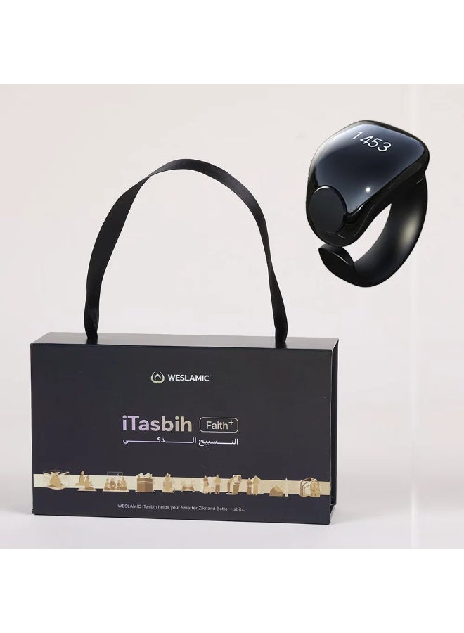 WESLAMIC Faith Smart Tasbih Zikr Ring Digital Prayer Counter with 5 Ring Sizes - Image 1