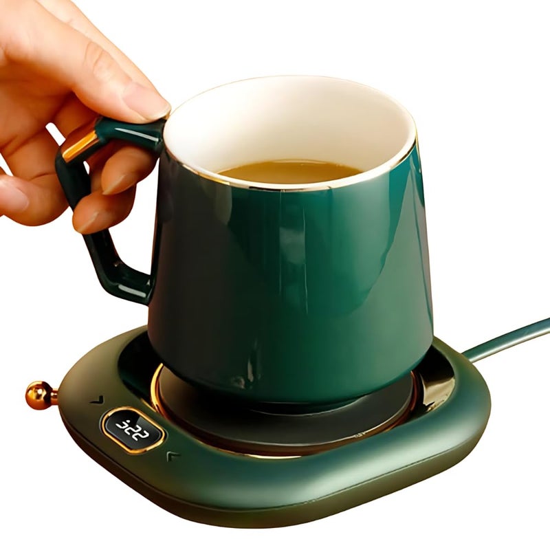 Lapras 𝟏𝟓 𝐘𝐞𝐚𝐫𝐬 𝐆𝐮𝐚𝐫𝐚𝐧𝐭𝐞𝐞, USB Cup Warmer for Coffee Tea Hot Drinks, Portable Electric Mug Heater for Home Office Travel Desk Use, Compact Safe Gift for Family Friends Colleagues - Image 1