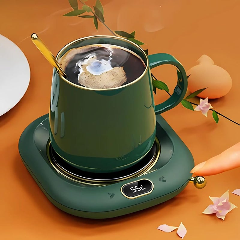 Lapras 𝟏𝟓 𝐘𝐞𝐚𝐫𝐬 𝐆𝐮𝐚𝐫𝐚𝐧𝐭𝐞𝐞, USB Cup Warmer for Coffee Tea Hot Drinks, Portable Electric Mug Heater for Home Office Travel Desk Use, Compact Safe Gift for Family Friends Colleagues - Image 2