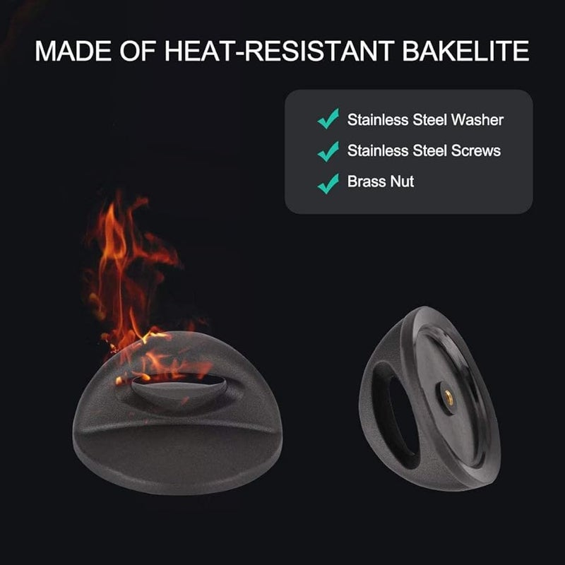 عبوة من 2 مقبض غطاء بلاستيكي مقاوم للحرارة بديل لأواني الطهي وأدوات المطبخ - Image 2