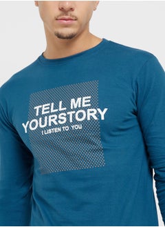 Seventy Five Basics Graphic Long Sleeve T-Shirt  - Image 3