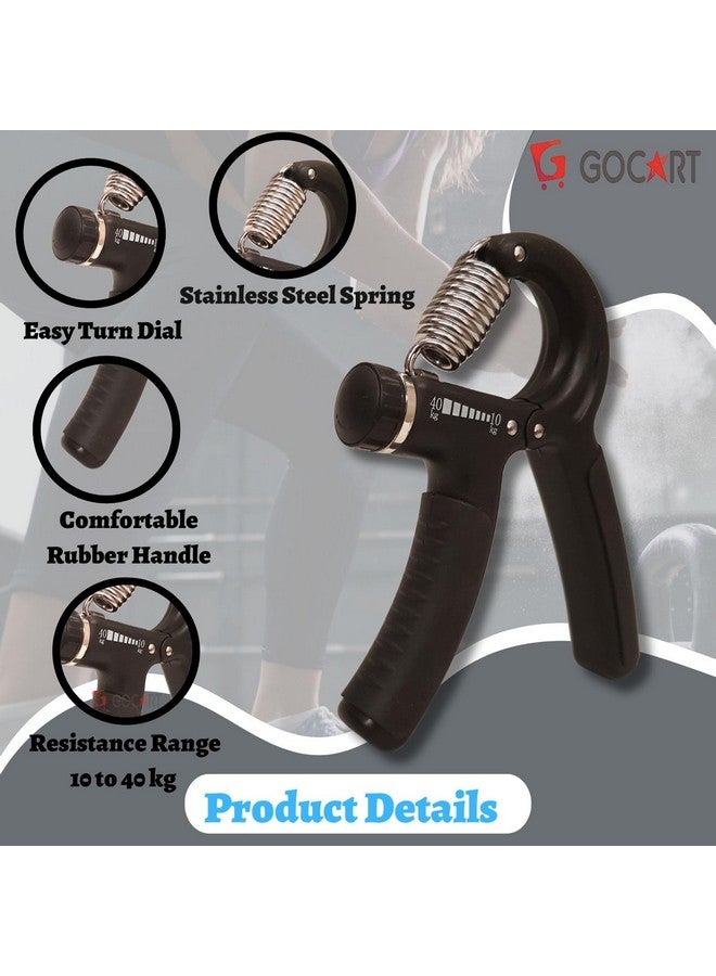 GOCART WITH G LOGO GOCART WITH G LOGO Hand Grips Strengthener, Adjustable Resistance 22-88 Lbs, Hand Exerciser Strength Trainer Hand-Muscle Developer, Build Hand Finger Wrist and Forearm Strength Easily in Orange Color - Image 3