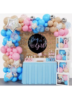 164Pcs Baby Boxes Gender Reveal Balloon Decorations, Pink And Blue Balloon Garland Kit 4Pcs Baby Boxes With Letters (A-Z+Baby) For Baby Shower Birthday Boy Or Girl Gender Reveal Party Supplies - pzsku/Z28FEF8A6CC2518D4E9EDZ/45/_/1734347140/7a374765-97a5-4463-934f-86f73d43c5c1