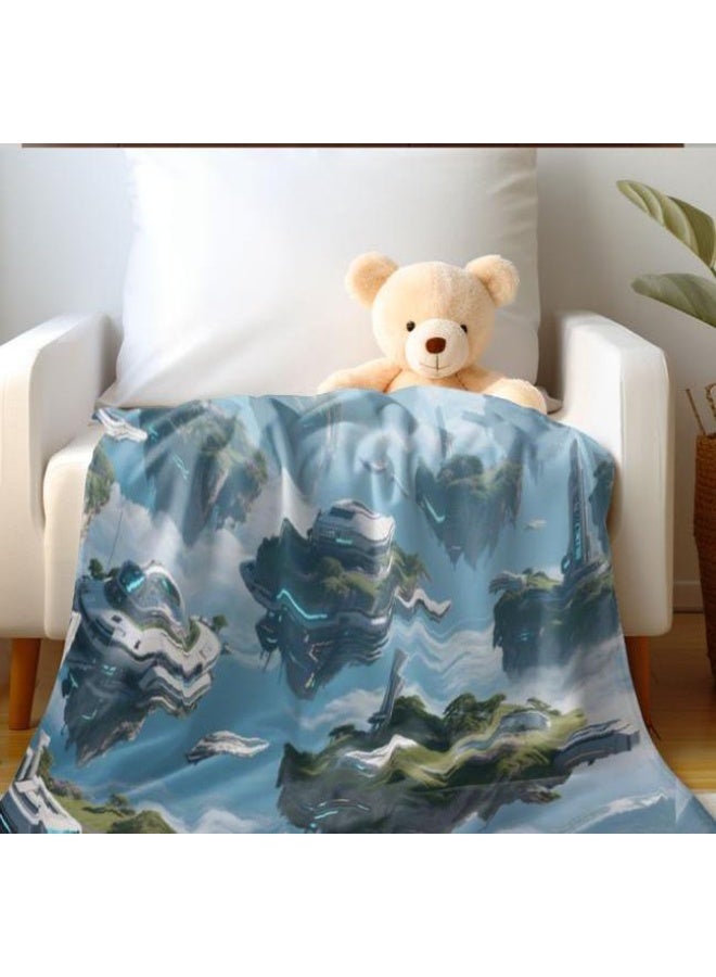 general Children's or student cartoon flannel thin blanket (warm and comfortable, suitable for sleep, games) 100cm*150cm - 154 - Image 1