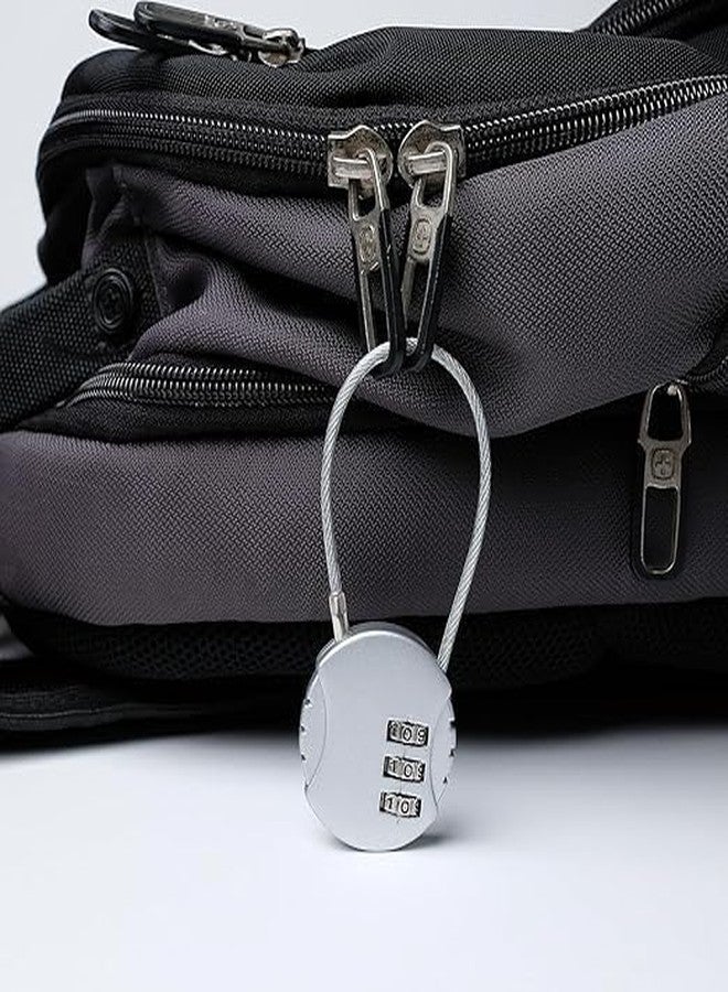 Kevim Small 3 Digit Combination Padlock Locks for Home Office Hotel Doors, Travel Suitcases Luggage Briefcase Bag Number Lock Safe Security (3 Digit Lock) - Image 3