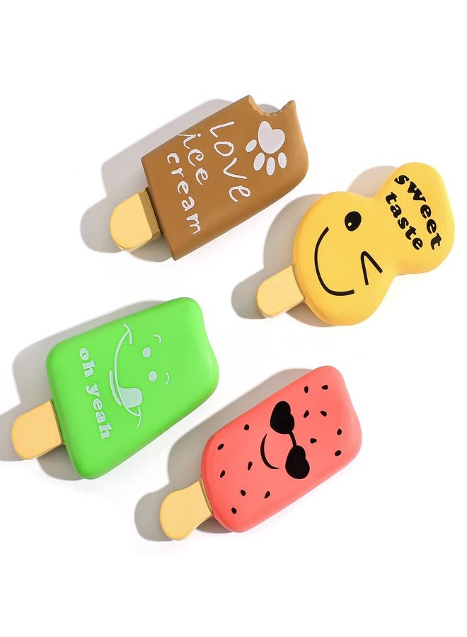 SCHITEC Squeaky Dog Toy, [4 Pack] Natural Latex Rubber Interactive Toys for Small Dogs Puppies - Image 1