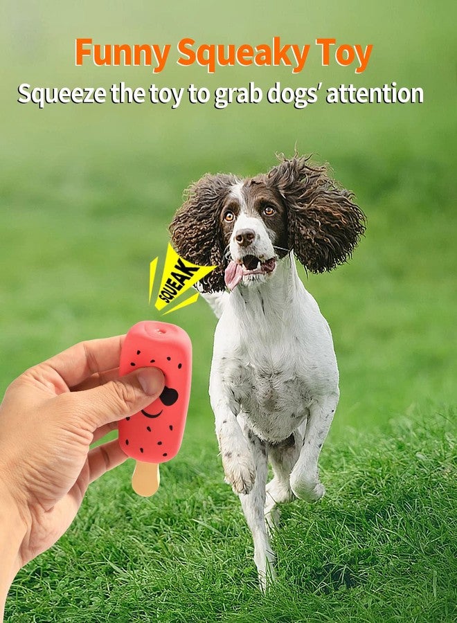 SCHITEC Squeaky Dog Toy, [4 Pack] Natural Latex Rubber Interactive Toys for Small Dogs Puppies - Image 2