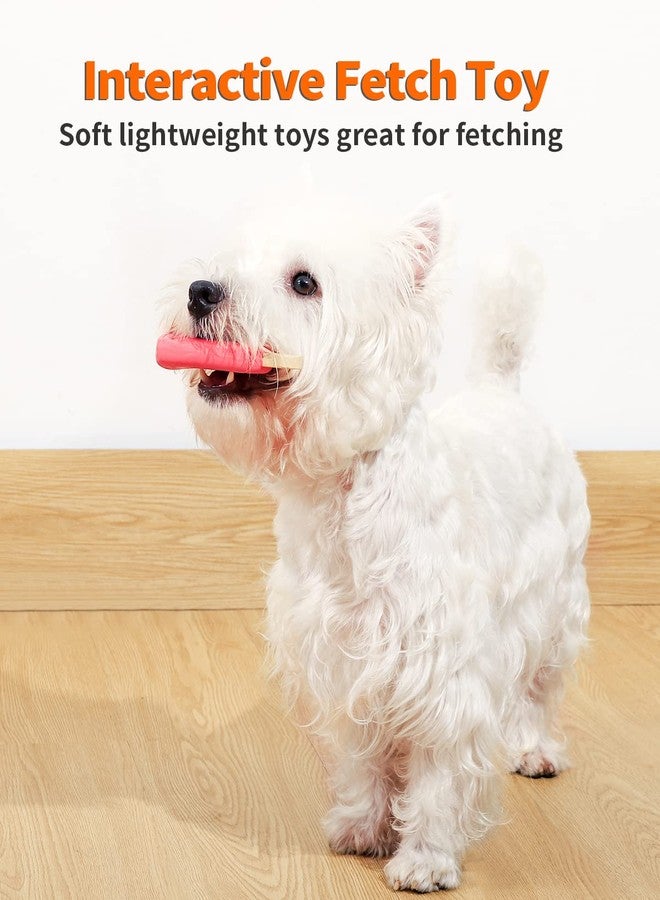 SCHITEC Squeaky Dog Toy, [4 Pack] Natural Latex Rubber Interactive Toys for Small Dogs Puppies - Image 3