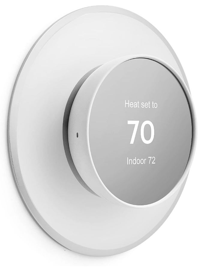 Generic Snow Metal Plate Compatible for Google Nest Thermostat 2020, Nest Trim Plate, Google Nest Thermostat Wall Plate, Google Nest Cover Plate Trim Kit Accessory  - Image 2