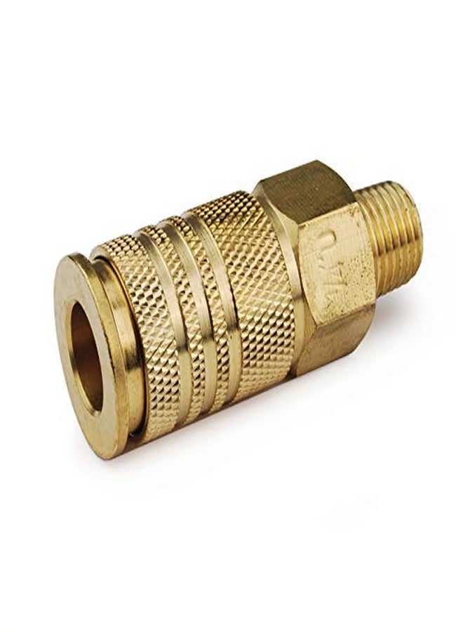 Primefit UC1414MB6-B10-P 1/4-Inch 6-Ball Brass Male Universal Coupler Contractor Pack, 10-Piece - Image 2