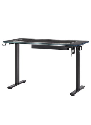 GT120 RGB Gaming Desk - 64.9" Width, Adjustable Height (27.5" to 43.3"), Full-Surface Mouse Pad, RGB Lighting, Cable Management, Maximum Load 330 lbs, Sturdy Build, TT RGB Plus Compatibility | GGD-GTM-BKEIRX-01 - pzsku/Z28FF2D243E9B6E5CC7E6Z/45/1745828685/69d6dad6-309f-4f06-80a7-2ec767014ad1