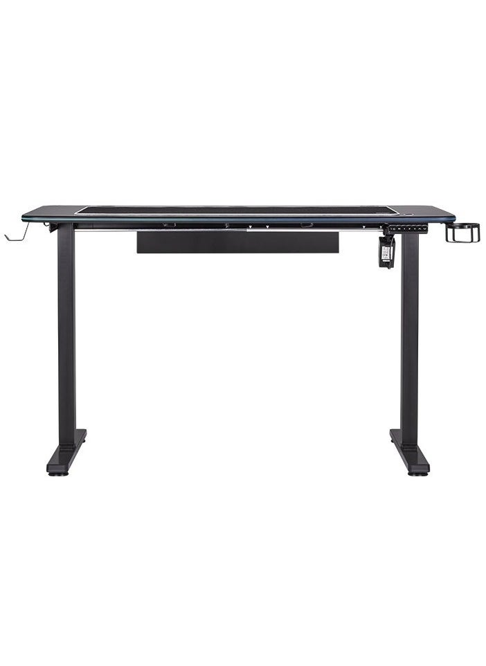 Thermaltake - GT120 RGB Gaming Desk - 64.9" Width, Adjustable Height (27.5" to 43.3"), Full-Surface Mouse Pad, RGB Lighting, Cable Management, Maximum Load 330 lbs, Sturdy Build, TT RGB Plus Compatibility | GGD-GTM-BKEIRX-01 - Image 1