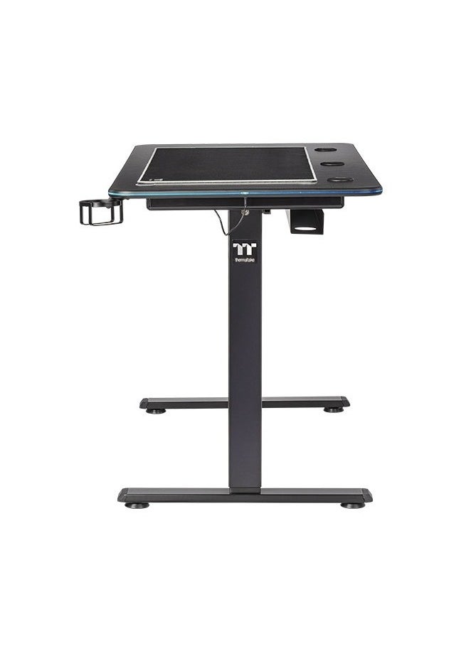 Thermaltake - GT120 RGB Gaming Desk - 64.9" Width, Adjustable Height (27.5" to 43.3"), Full-Surface Mouse Pad, RGB Lighting, Cable Management, Maximum Load 330 lbs, Sturdy Build, TT RGB Plus Compatibility | GGD-GTM-BKEIRX-01 - Image 1