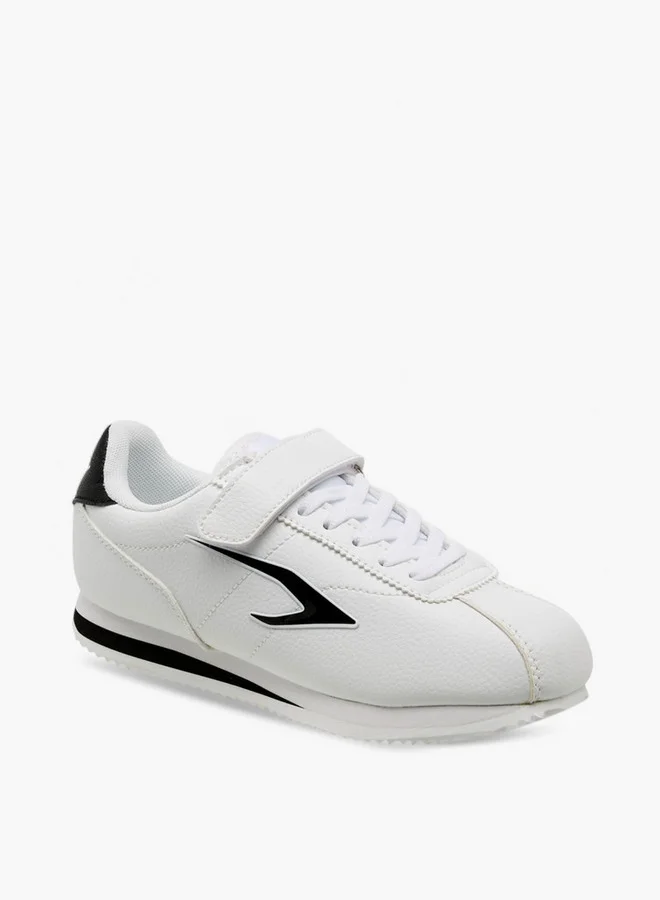 داش Panelled Sneakers with Hook and Loop Closure
