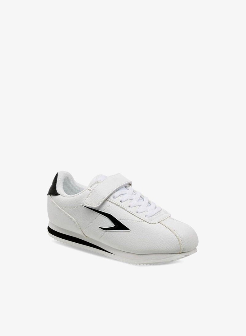 Dash Panelled Sneakers with Hook and Loop Closure - Image 1