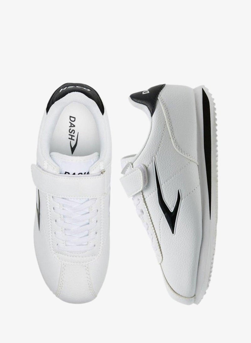 Dash Panelled Sneakers with Hook and Loop Closure - Image 3