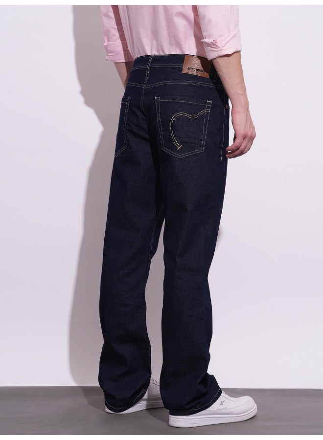 Being Human جينز رجالي بلون داكن بتصميم مضاد للملاءمة - Image 3