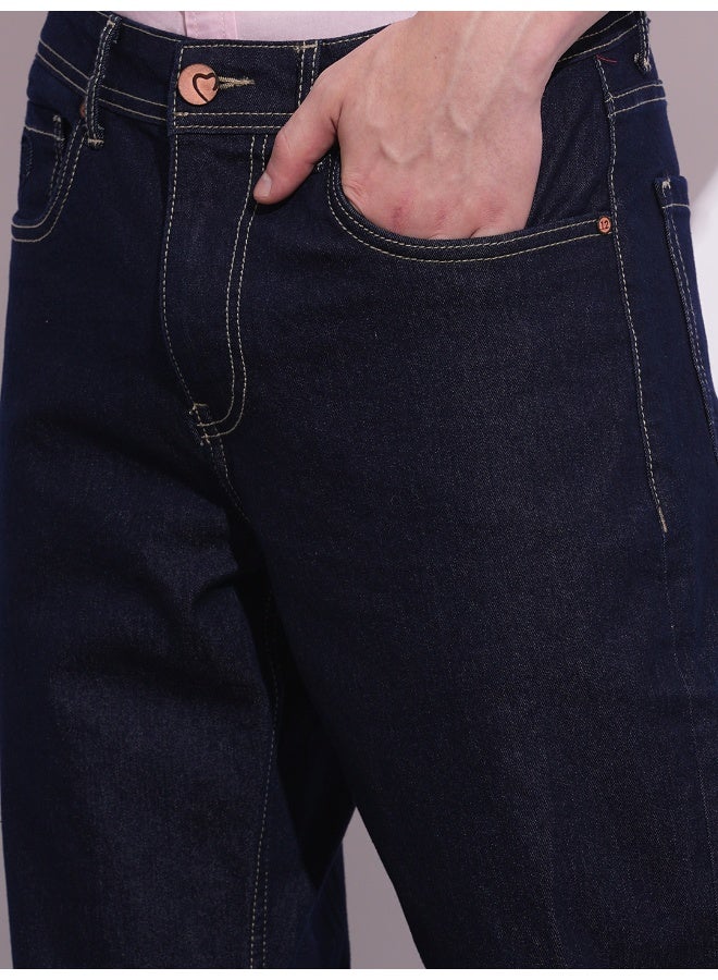 Being Human جينز رجالي بلون داكن بتصميم مضاد للملاءمة - Image 4