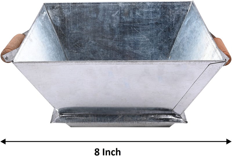 DOKCHAN Handmade Heavy Quality Iron Havan Kund | 6 Inch with Wood Handle | Perfect for Home Pooja, Yagya & Rituals - Image 3