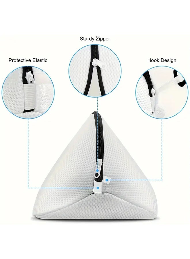 O Ozone 2 Pcs Shoes Washing Bags - Reusable Mesh Laundry Bags - Shoe wash bag for Sneakers, Trainers, Running Shoes - Fit up to Men’s Size 12- White - Image 3