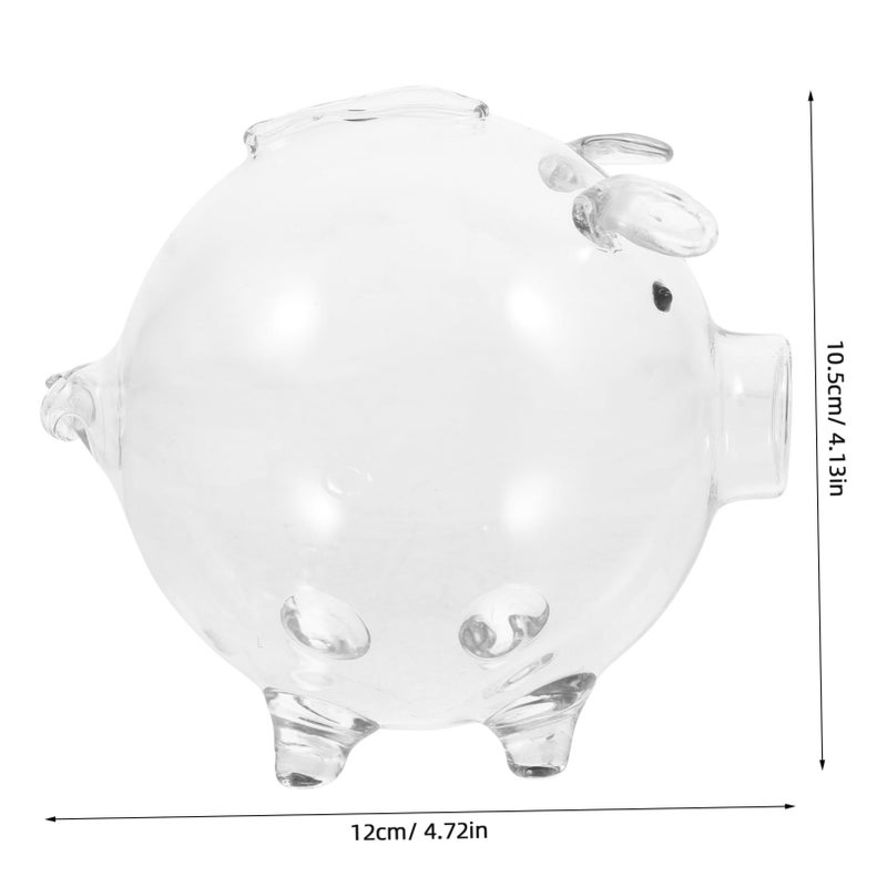 حصّانة نقود زجاجية شفافة للفتيان والفتيات، صندوق نقود زخرفي - Image 3