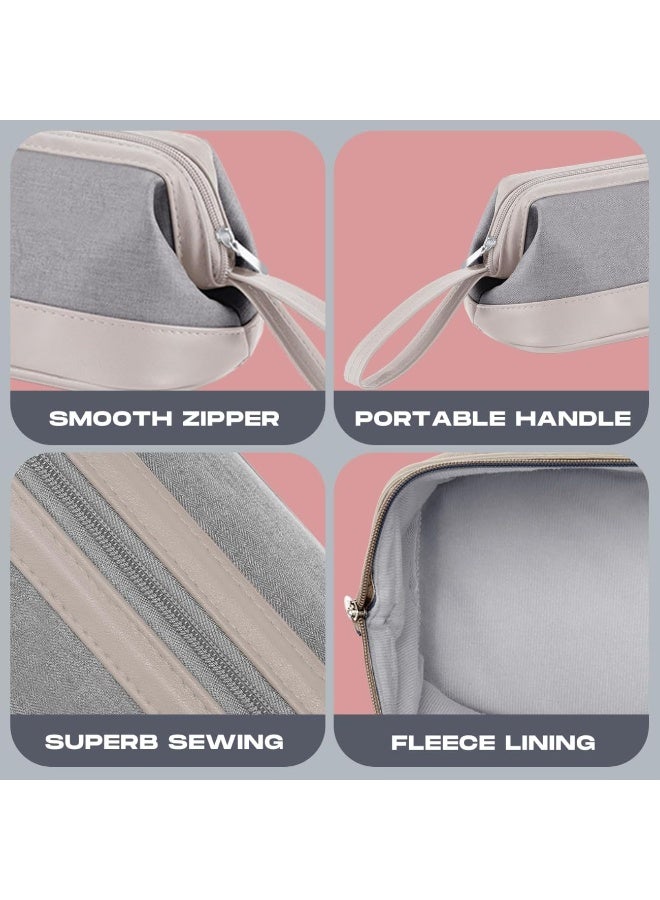 1pcs Hair Style Tools Case, compatiable with Dyson Airwrap/Shark Flex Style Home Storage for Hair Dryer Brush Hair Straightener, Mutifunction Cosmetic Makeup Bag (Light Gray) - Image 5