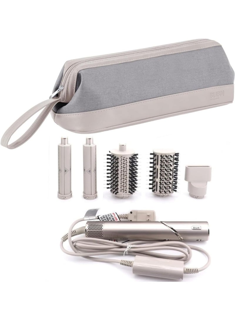 1pcs Hair Style Tools Case, compatiable with Dyson Airwrap/Shark Flex Style Home Storage for Hair Dryer Brush Hair Straightener, Mutifunction Cosmetic Makeup Bag (Light Gray) - Image 1