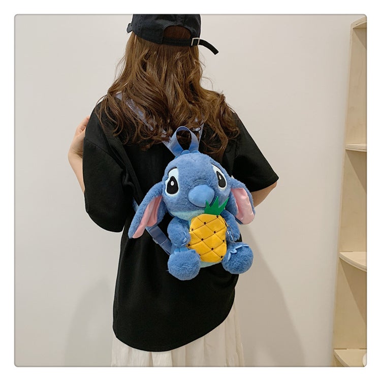 Small Stuffy Plush Cartoon Backpack Girls Cute Ins Shoulder Crossbody Bag Parent-Child Gift - Image 5