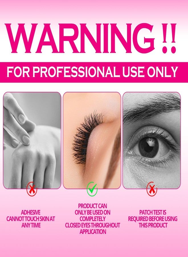 أريسون لاشز غراء ملون لتطويل الرموش، سريع الجفاف، مقاوم للماء، ذو رابطة قوية لتطويل الرموش، يدوم من 3 إلى 5 أسابيع (بنفسجي - 5 مل) - Image 4