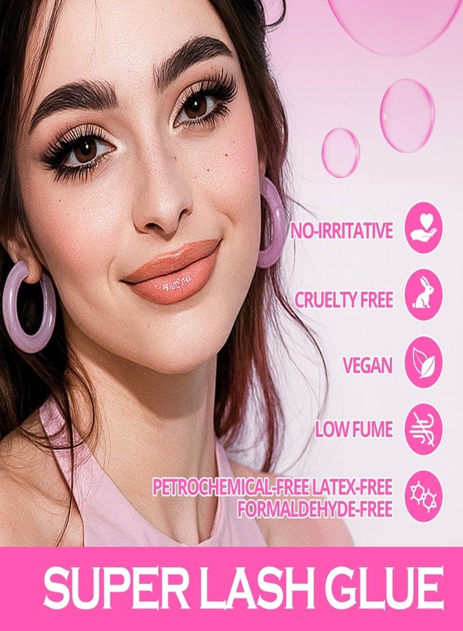 أريسون لاشز غراء ملون لتطويل الرموش، سريع الجفاف، مقاوم للماء، ذو رابطة قوية لتطويل الرموش، يدوم من 3 إلى 5 أسابيع (بنفسجي - 5 مل) - Image 5