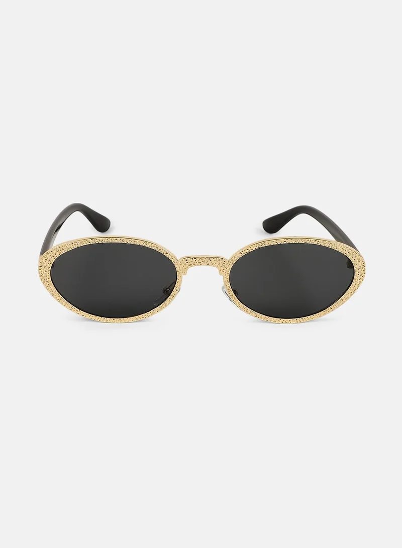 صوص هاوت نظارة شمسية بعدسات بيضوية كامل الحواف مع حماية من الأشعة الشمسية للنساء