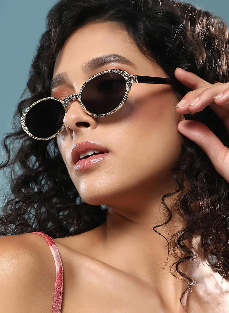 Haute Sauce  Polarized Full Rim Oval Sunglasses For Women  | Best Price UAE