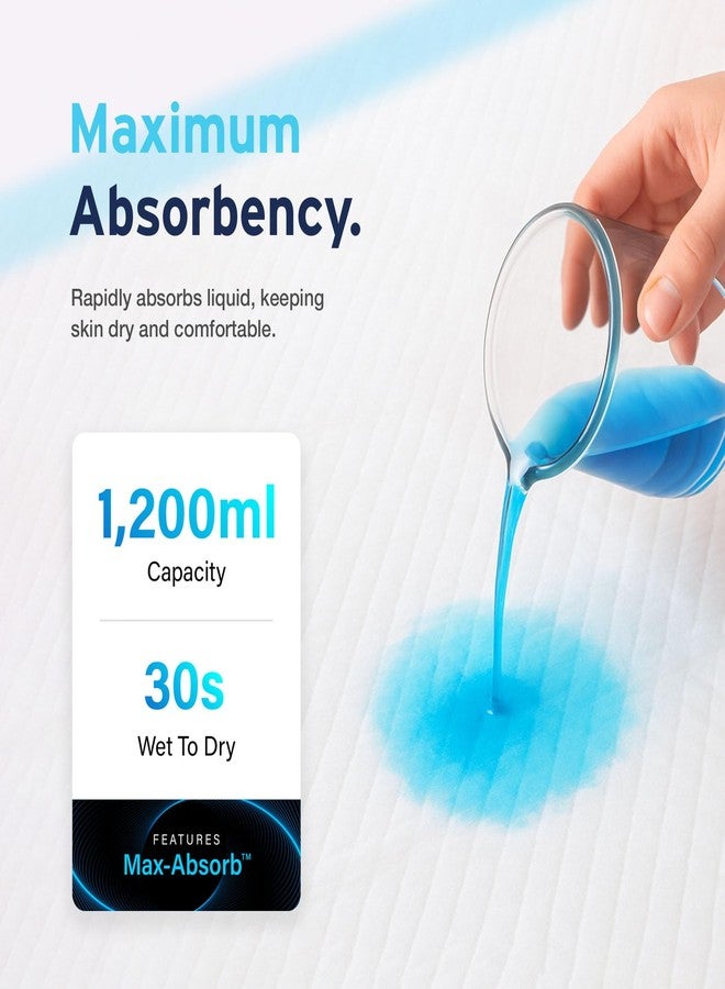 Aydmed 30 x AYDMED Incontinence Bed Pads 90 x 60cm | Extra Large Disposable Incontinence Pads | Maximum Absorbency Incontinence Bed Sheets For Adults, Children & Babies | 1,200ML Capacity | CE Certified - Image 3