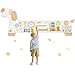 PIIKAGO Wooden Dog Wall Busy Board Panels Sensory Wall Activity Board for Toddlers 13 Montessori Learning Activity Center Educational Toys for Kids Room Preschool Daycare - Image 2
