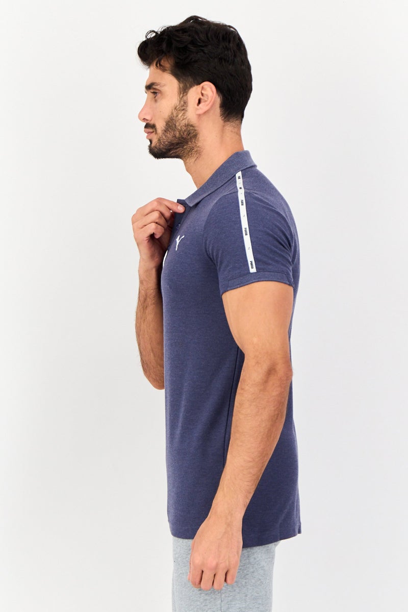 PUMA Men Sportswear Fit Short Sleeves Outdoor Polo Shirt, Navy - Image 4