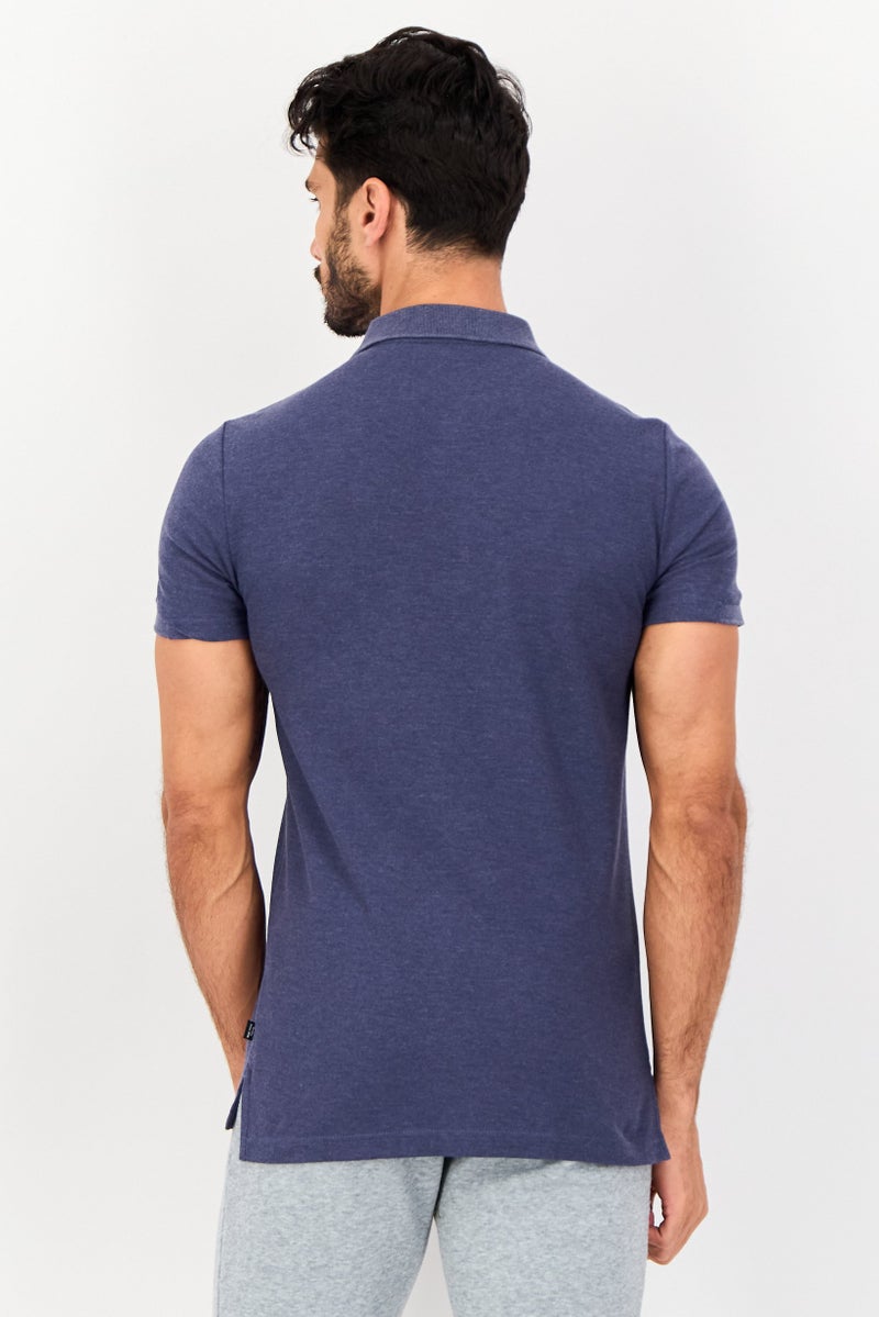 PUMA Men Sportswear Fit Short Sleeves Outdoor Polo Shirt, Navy - Image 2