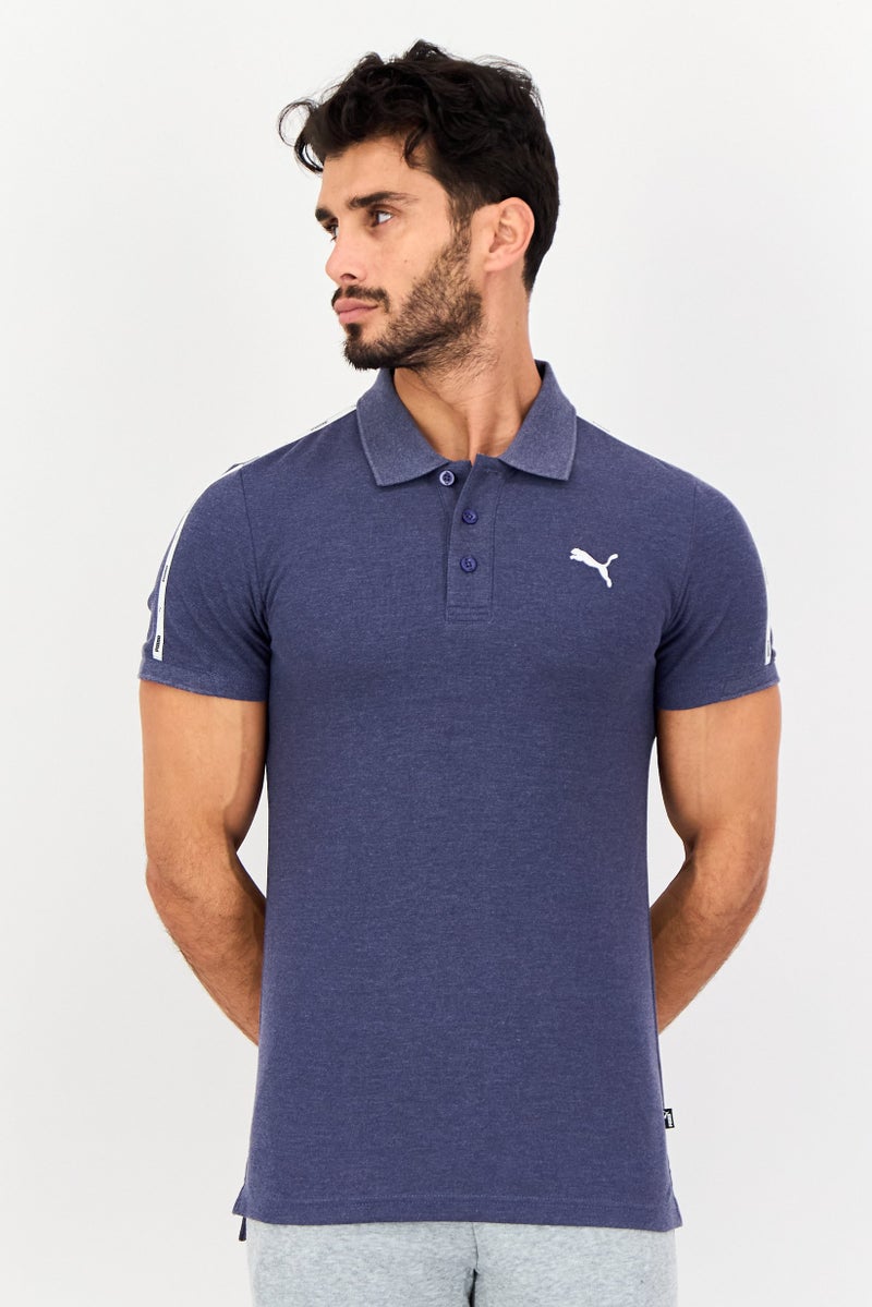 PUMA Men Sportswear Fit Short Sleeves Outdoor Polo Shirt, Navy - Image 1