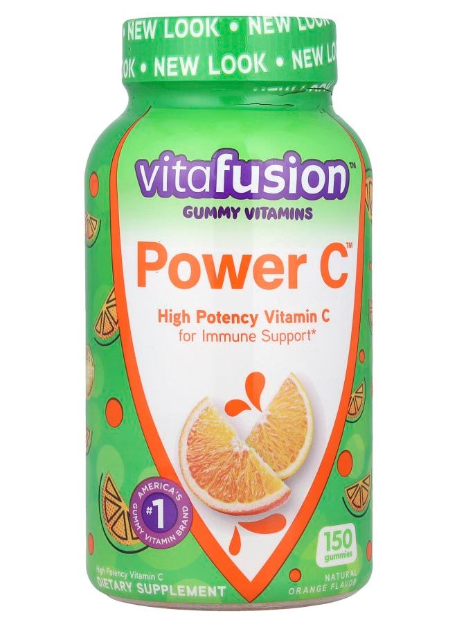 Vitafusion Power C™ High Potency Vitamin C Gummies Natural Orange 150 Gummies 