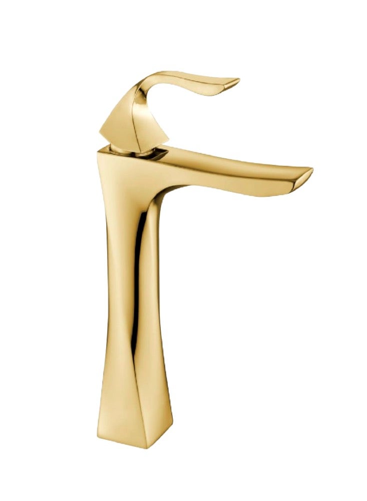 خلاط مغسله ذهبي لمعه عالي  اوتوماتيك - Image 1