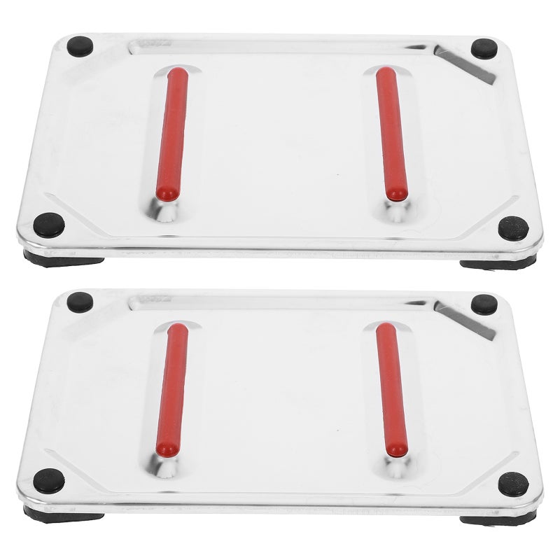 2Pcs Metal Insulation Iron Pad Heatproof Protective Mat for Household Ironing - Image 5